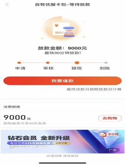羊小咩临时额度怎么提额